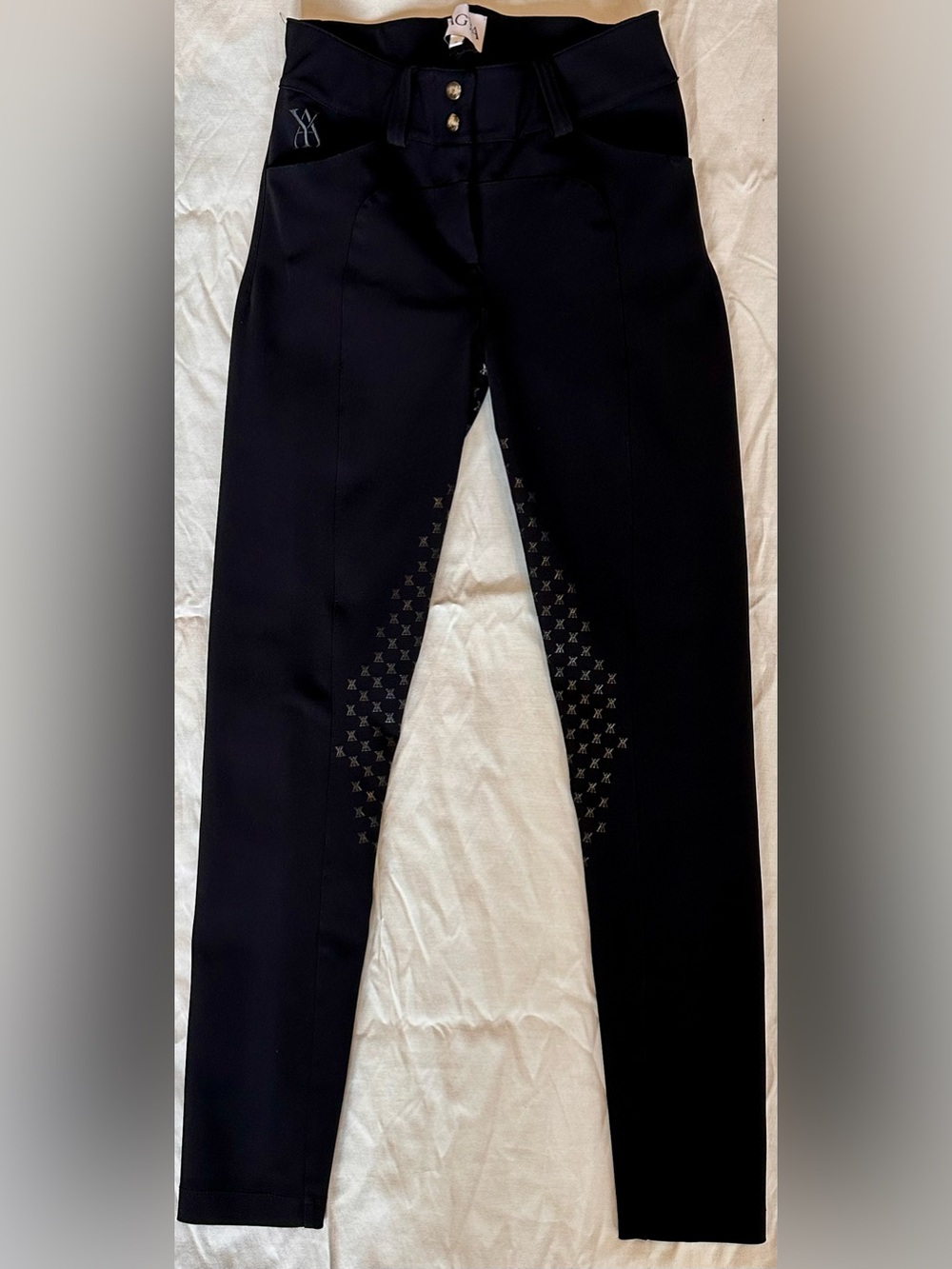 Yagya Ladies Compression Performance Breeches Full Grip, Black
